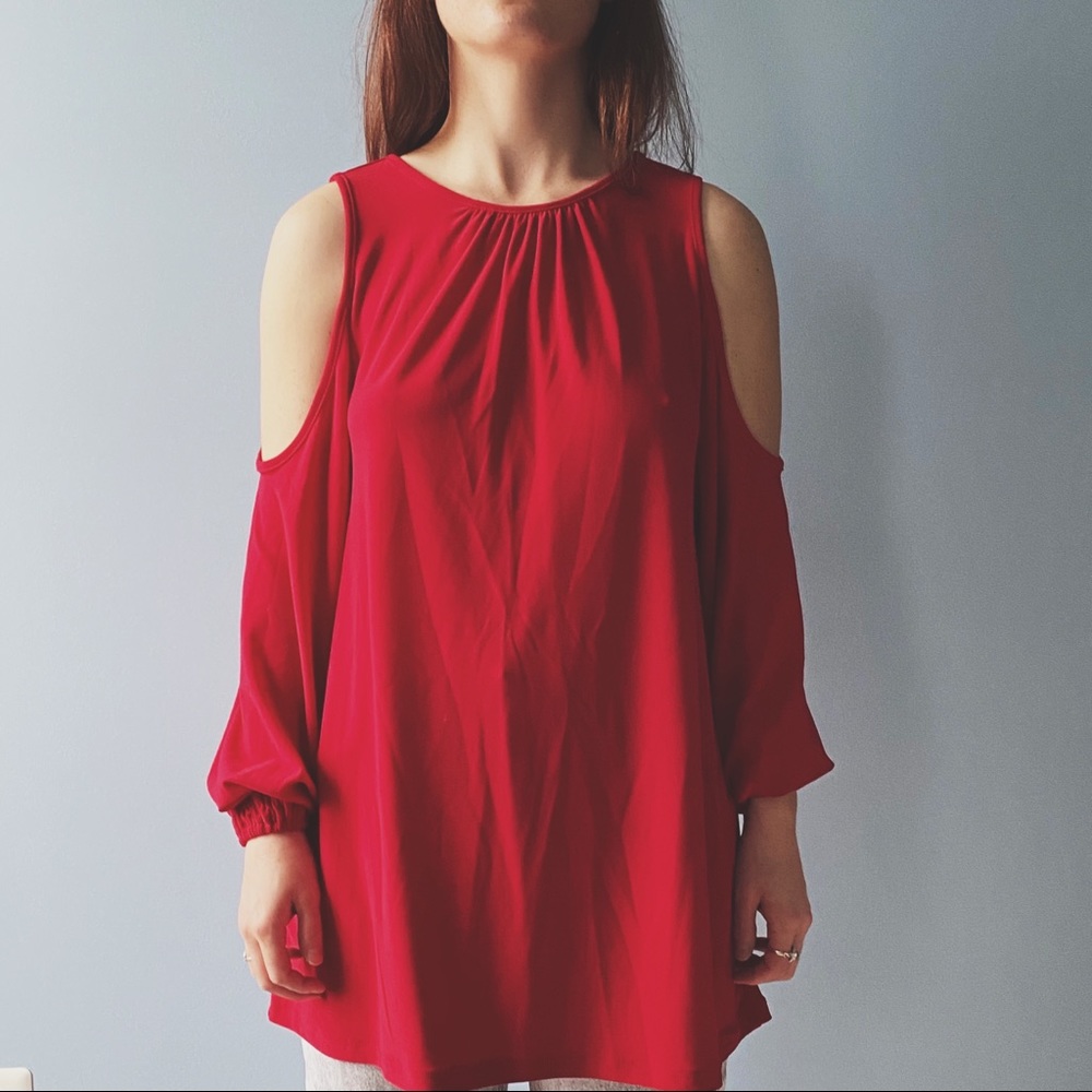 New York & Co. Bare shoulder top